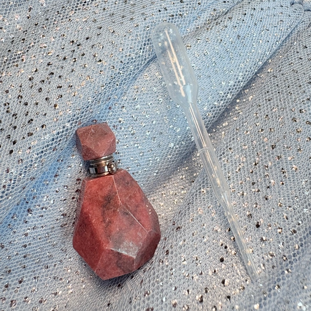 Pink Gemstone Bottle with Dropper